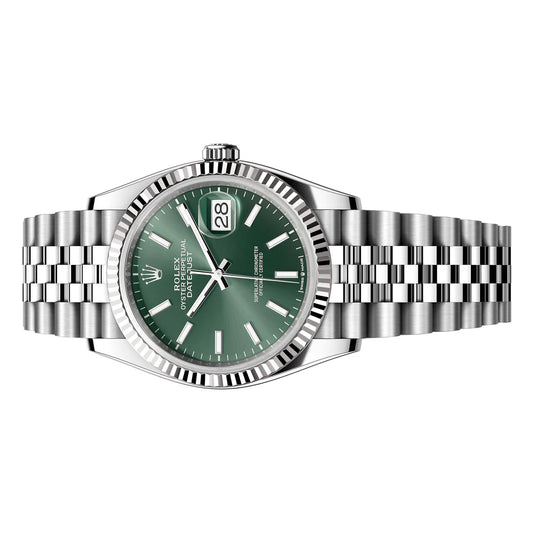 Rolex Datejust 36mm Mint Green Index