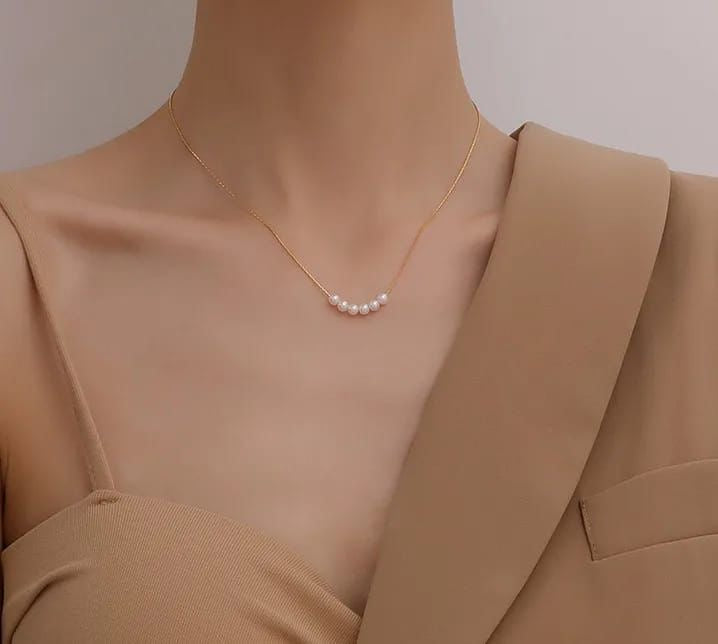 24K Gold Pearl Necklace