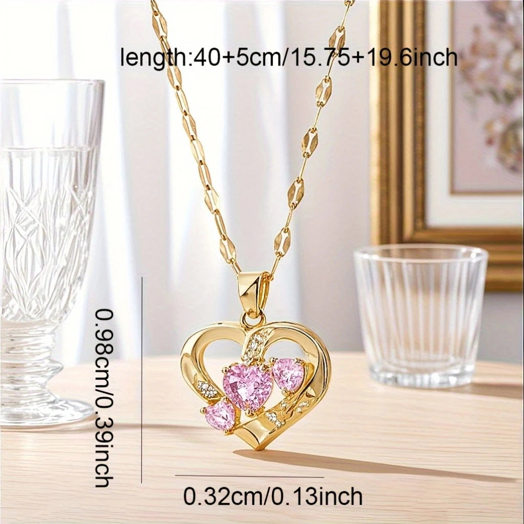 24K Gold Lover Heart Necklace