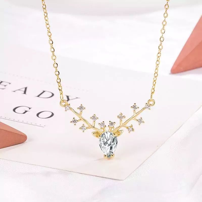 24K Gold Antler Aura Necklace