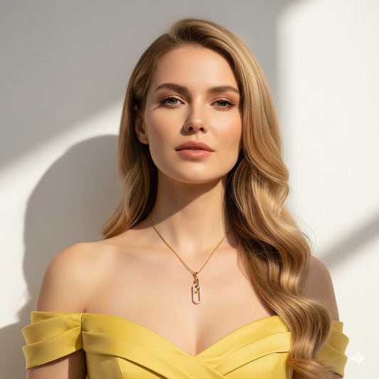 24K Gold Loop Necklace