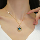 Celestial Starry Planet Pendant Necklace