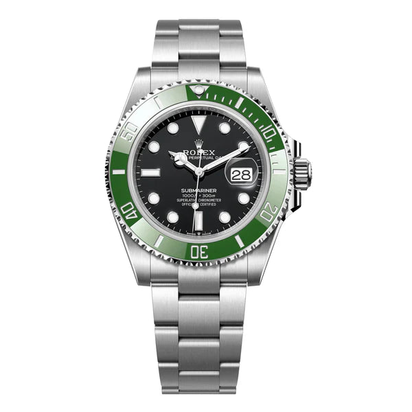 Rolex Submariner 41mm Date Starbucks Green Kermit MKII Black