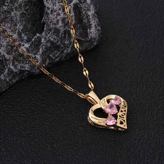 24K Gold Lover Heart Necklace