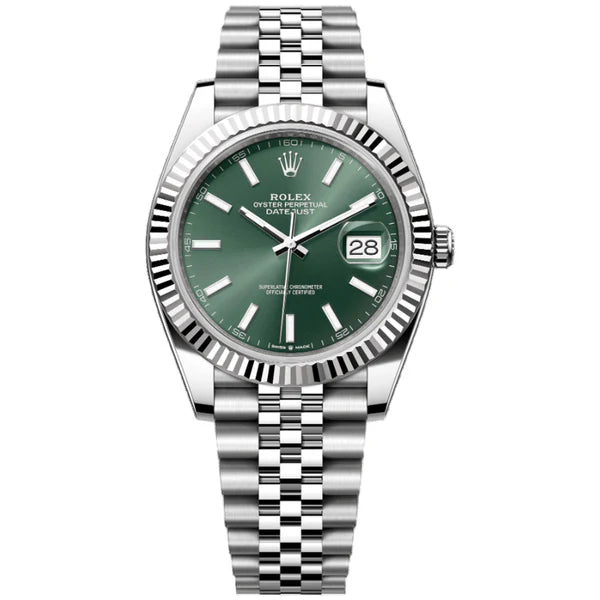 Rolex Datejust 41mm Mint Green Index