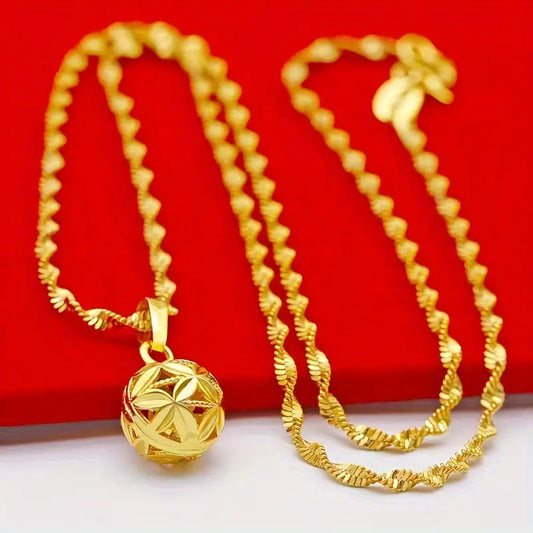 24K Gold Charm Necklace