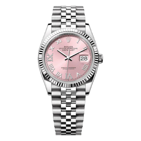 Rolex Datejust 36mm Pink Diamond Roman