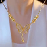 Delicate Wings Gold Plated Necklace