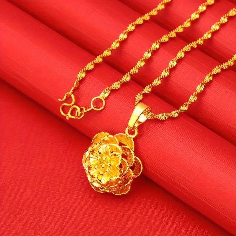 24K Gold Arabian Necklace