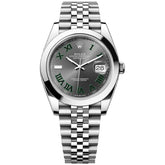 Rolex Datejust 41mm Grey Green Smooth Roman