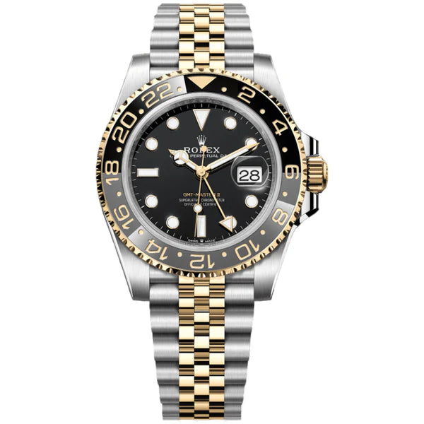 Rolex GMT Master II 40mm Yellow Gold Black