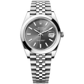 Rolex Datejust 41mm Dark Rhodium Index