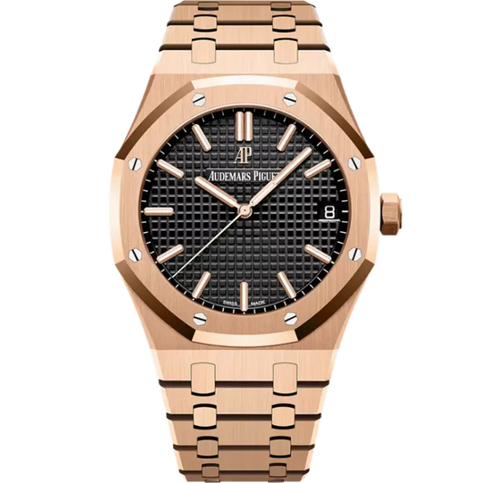 AP Royal Oak Rose Gold with Black Dial