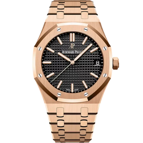 AP Royal Oak Rose Gold with Black Dial