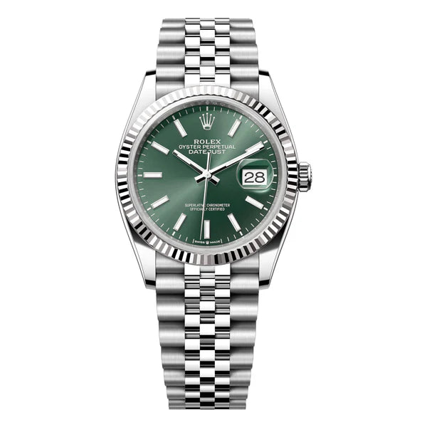 Rolex Datejust 36mm Mint Green Index