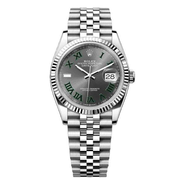 Rolex Datejust 36mm Grey Green Roman