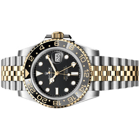 Rolex GMT Master II 40mm Yellow Gold Black