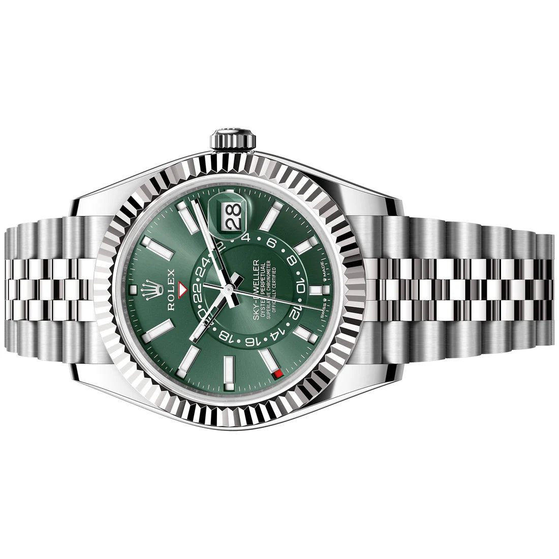 Rolex Sky-Dweller 42mm Green Index