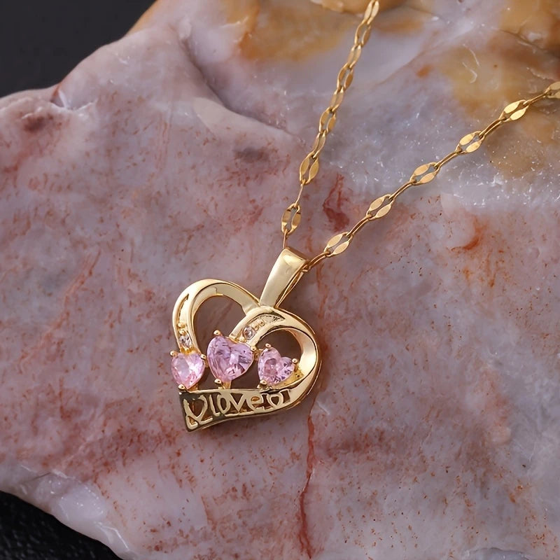 24K Gold Lover Heart Necklace
