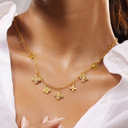 24K Gold LV Necklace