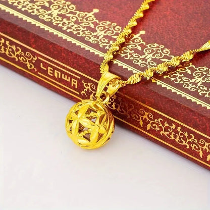 24K Gold Charm Necklace