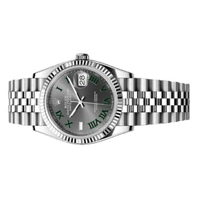 Rolex Datejust 36mm Grey Green Roman