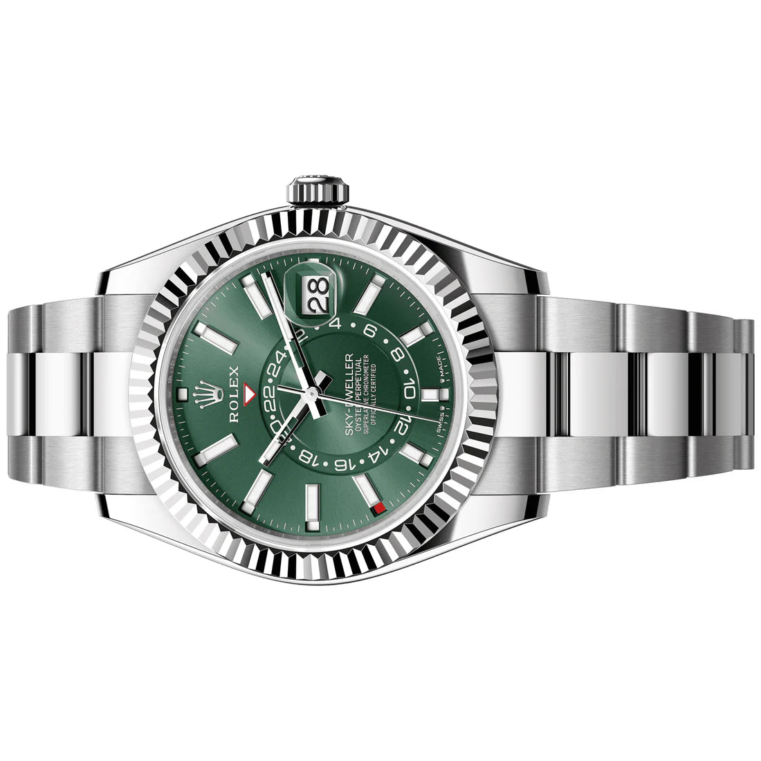 Rolex Sky-Dweller 42mm Green Index Oyster