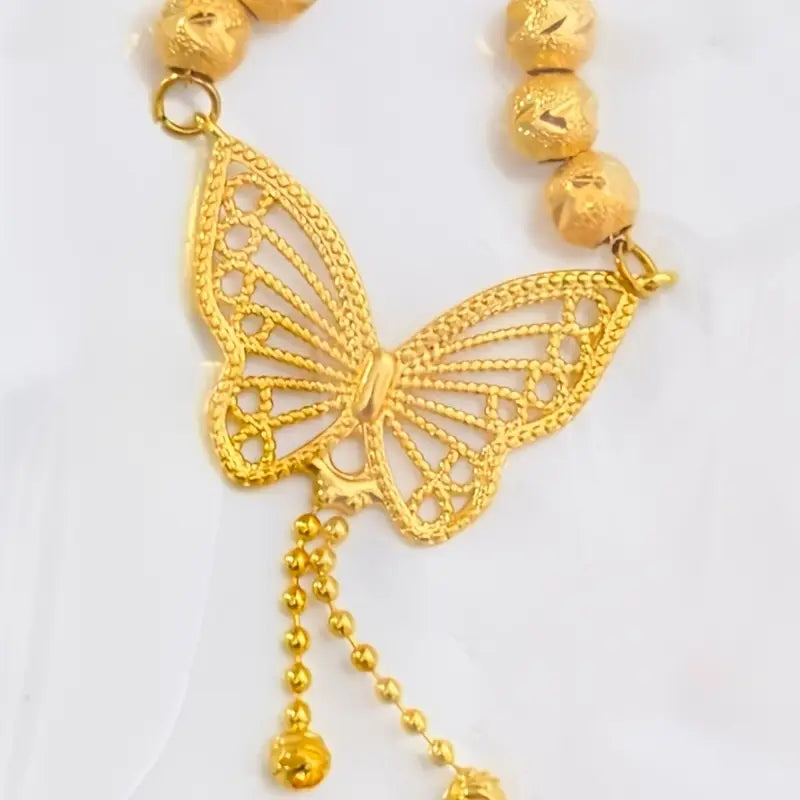 Delicate Wings Gold Plated Necklace