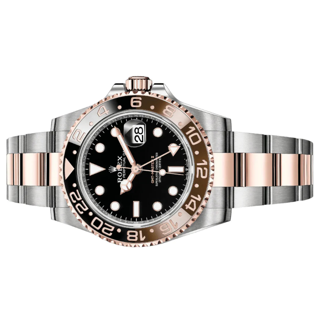 Rolex GMT Master II Root Beer 40mm Black