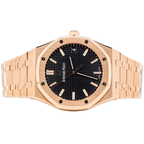 AP Royal Oak Rose Gold with Black Dial