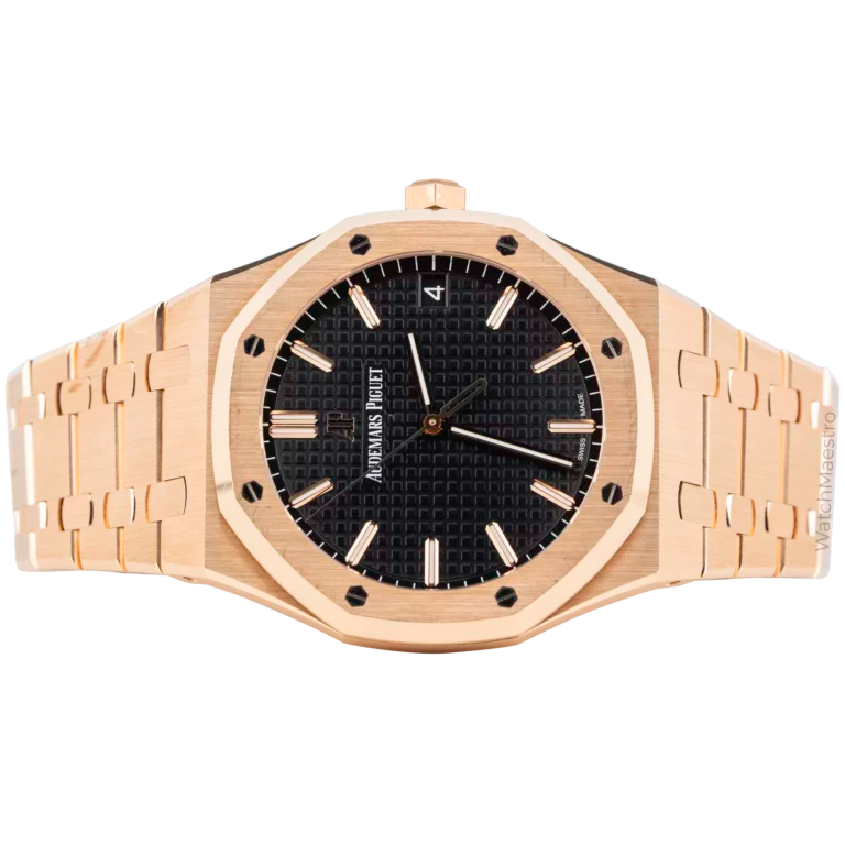 AP Royal Oak Rose Gold with Black Dial