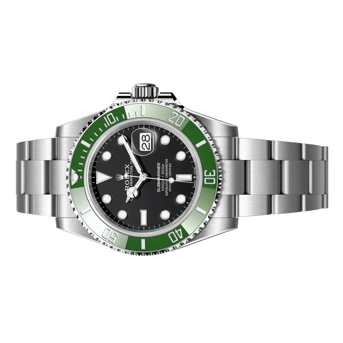 Rolex Submariner 41mm Date Starbucks Green Kermit MKII Black