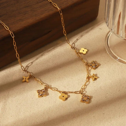 24K Gold LV Necklace