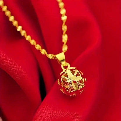 24K Gold Charm Necklace