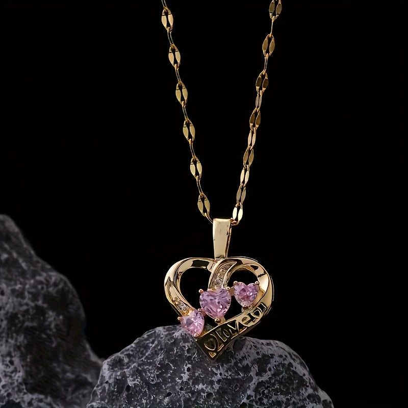 24K Gold Lover Heart Necklace
