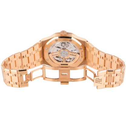 AP Royal Oak Rose Gold with Black Dial