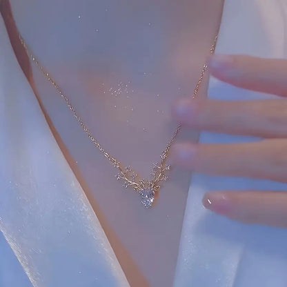 24K Gold Antler Aura Necklace