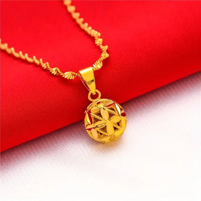 24K Gold Charm Necklace