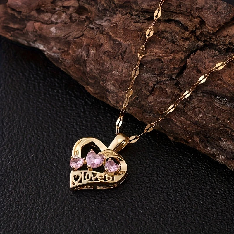 24K Gold Lover Heart Necklace