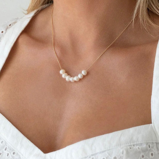 24K Gold Pearl Necklace