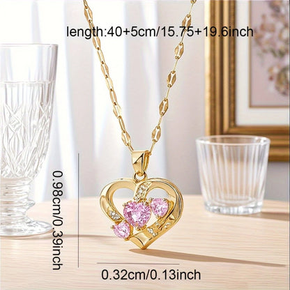 24K Gold Lover Heart Necklace