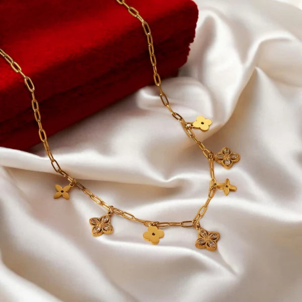 24K Gold LV Necklace