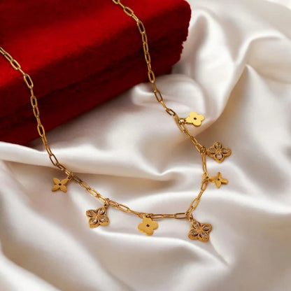 24K Gold LV Necklace