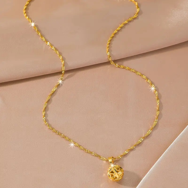 24K Gold Charm Necklace