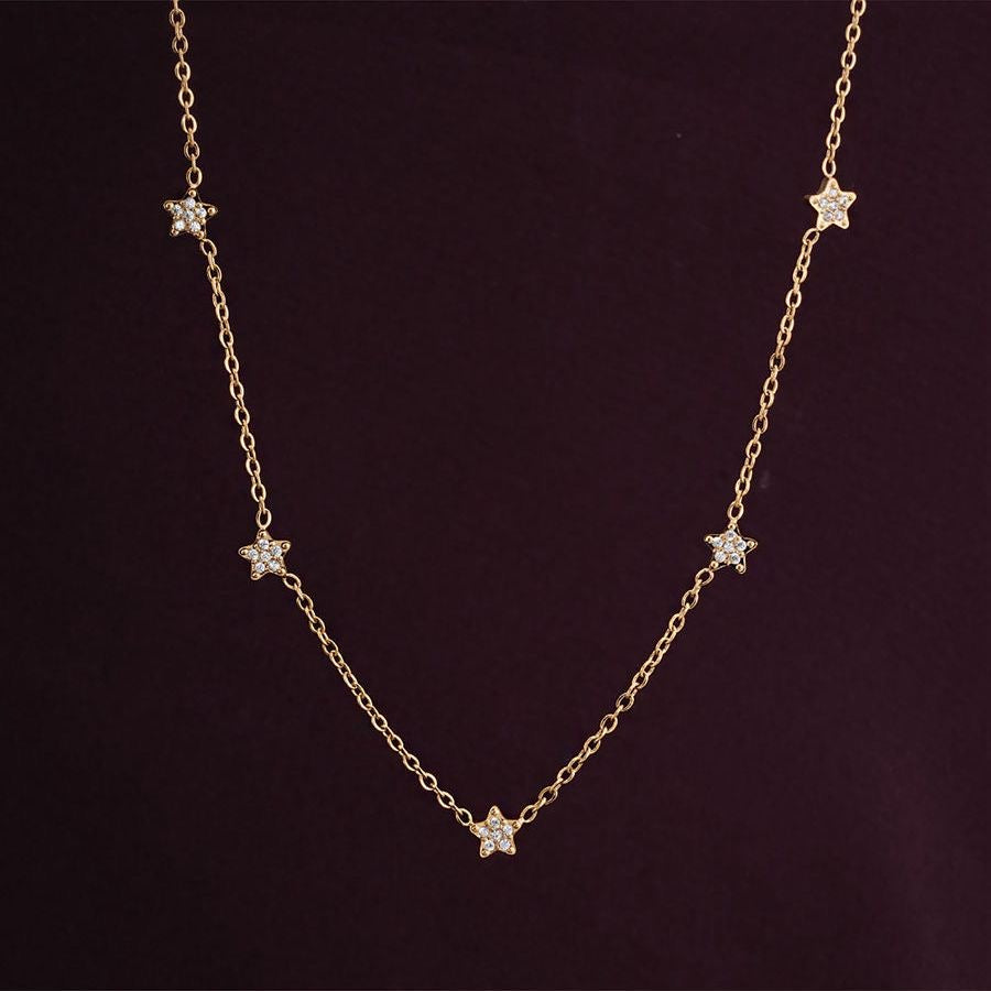 24K Gold Twinkle Star Necklace
