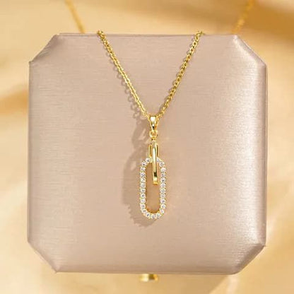 24K Gold Loop Necklace