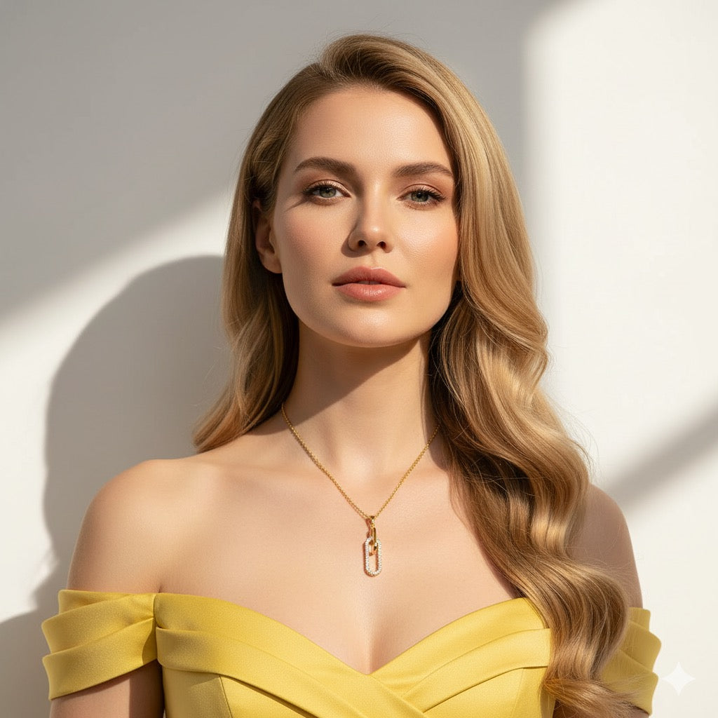 24K Gold Loop Necklace