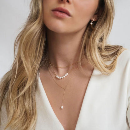 24K Gold Pearl Necklace