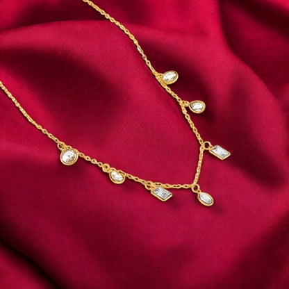 24K Gold Prism Necklace