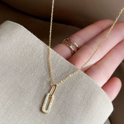 24K Gold Loop Necklace
